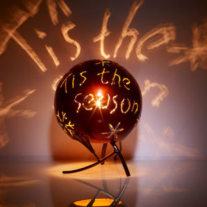 Metal Luminary Globe Electric Tis The Season NEW